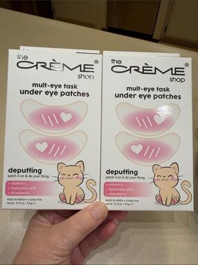 The Crème Shop Pink Depuffing Under Eye Patches 2 boxes